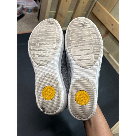 Fitflop Uberknit Slip On Loafers Gray Casual Comfort Shoes - Picture 7 of 7